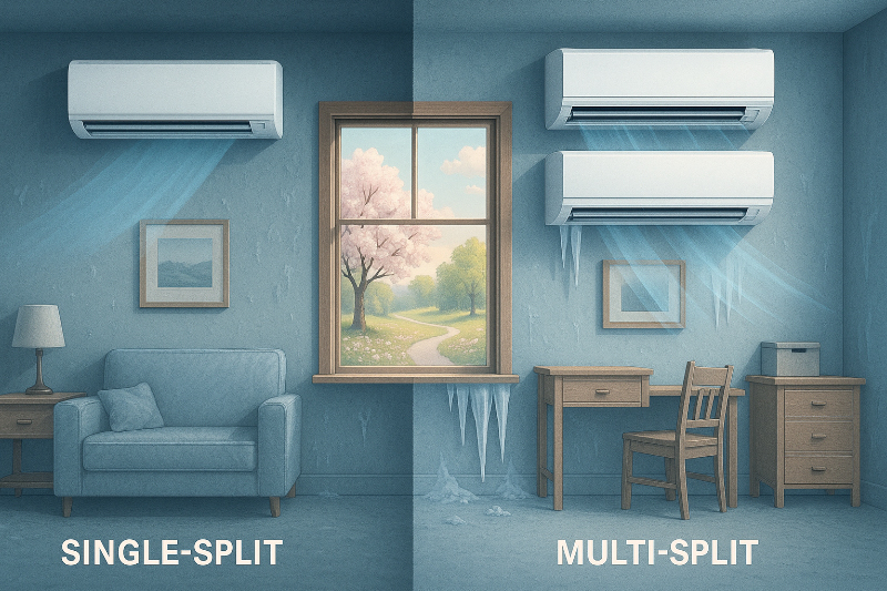 Multisplit vs. split klimatizace