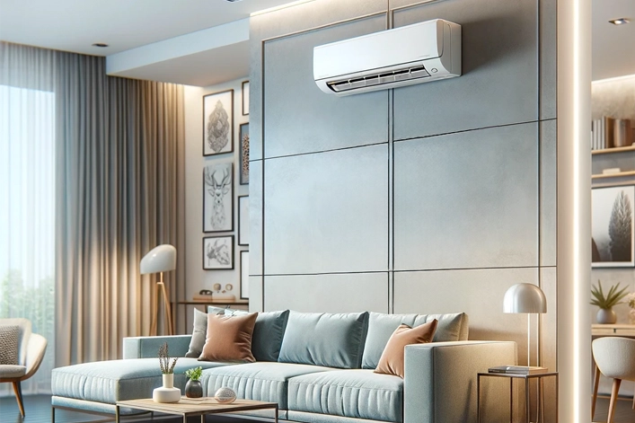 Nástěnná split klimatizace s instalací