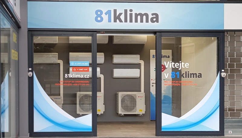 Showroom klimatizací Plzeň - uvnitř