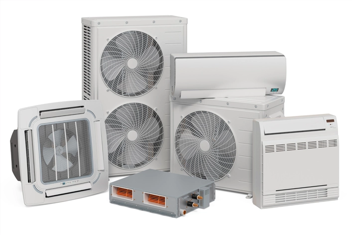 Existují klimatizace mobilní, nástěnné split a multisplit klimatizace a censtrální klimatizační systémy