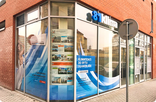 Showroom klimatizací Brno