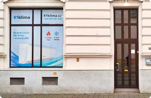 Showroom klimatizací Ostrava