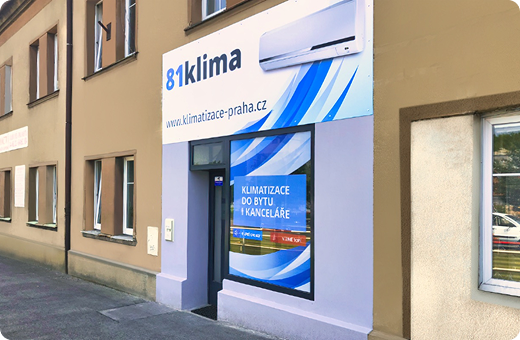 Showroom klimatizací Praha - uvnitř